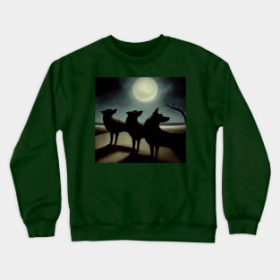 Dogs in the Moonlight Crewneck Sweatshirt